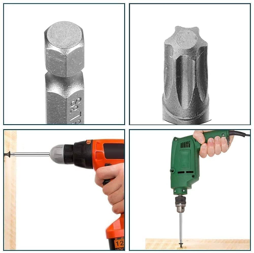 S.tarrkk.*・ Utoolmart 1/4 Inch Hex Shank Screwdriver Bits, Star 5 Point